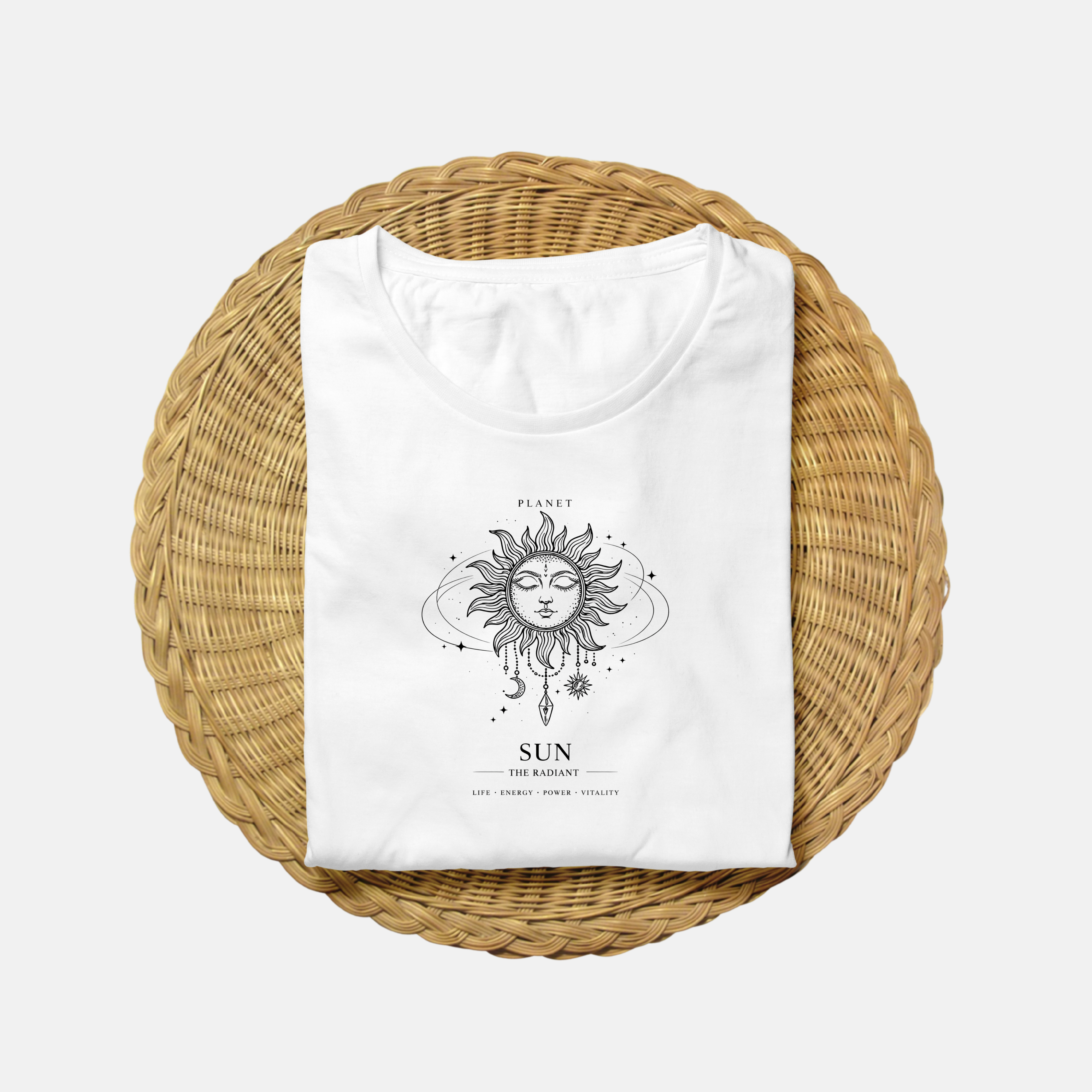 Unisex Oversized Celestial Sun T-Shirt