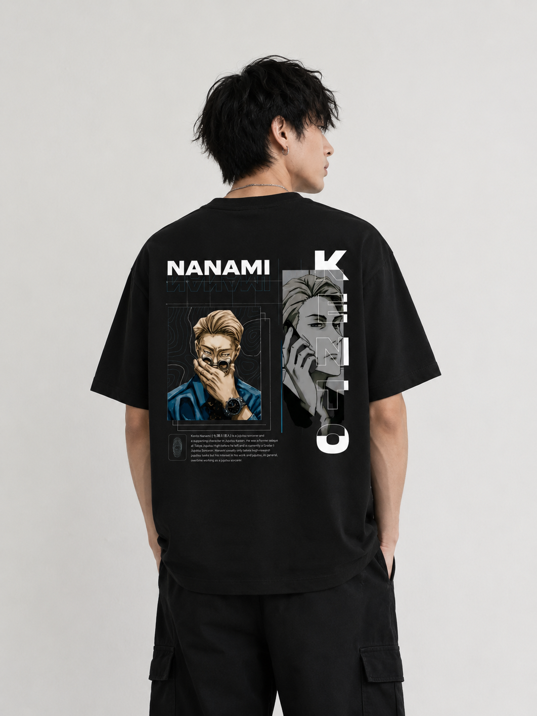 Nanami Kento Back Print Unisex Crew T-Shirt