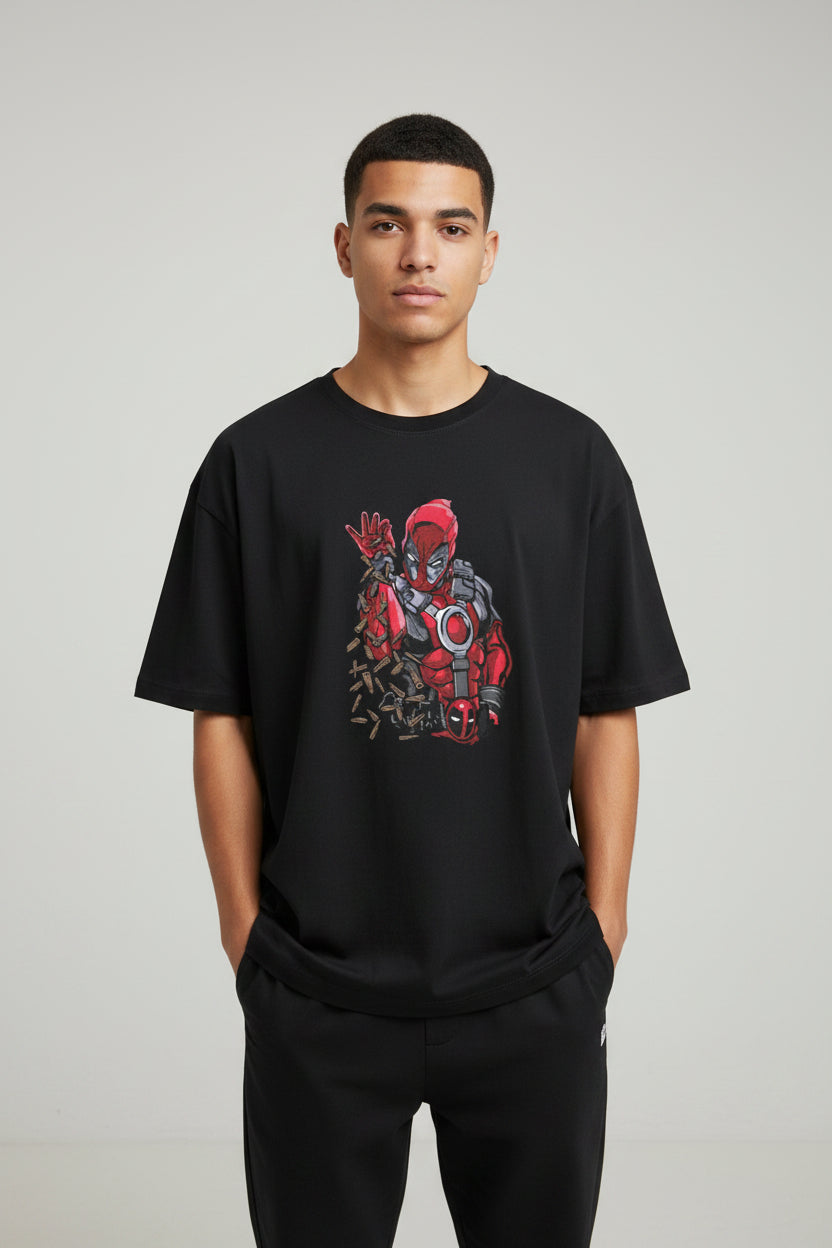 Deadpool Graphic Oversized T-Shirt | Unisex