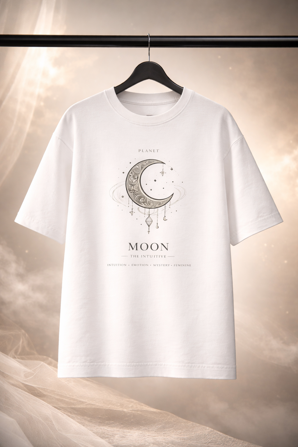 Unisex Celestial Moon Oversized  T-Shirt