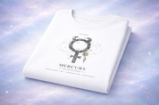 Mercury Oversized T-Shirt | White Astrology Streetwear