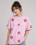 Rose Unisex Oversized Tee