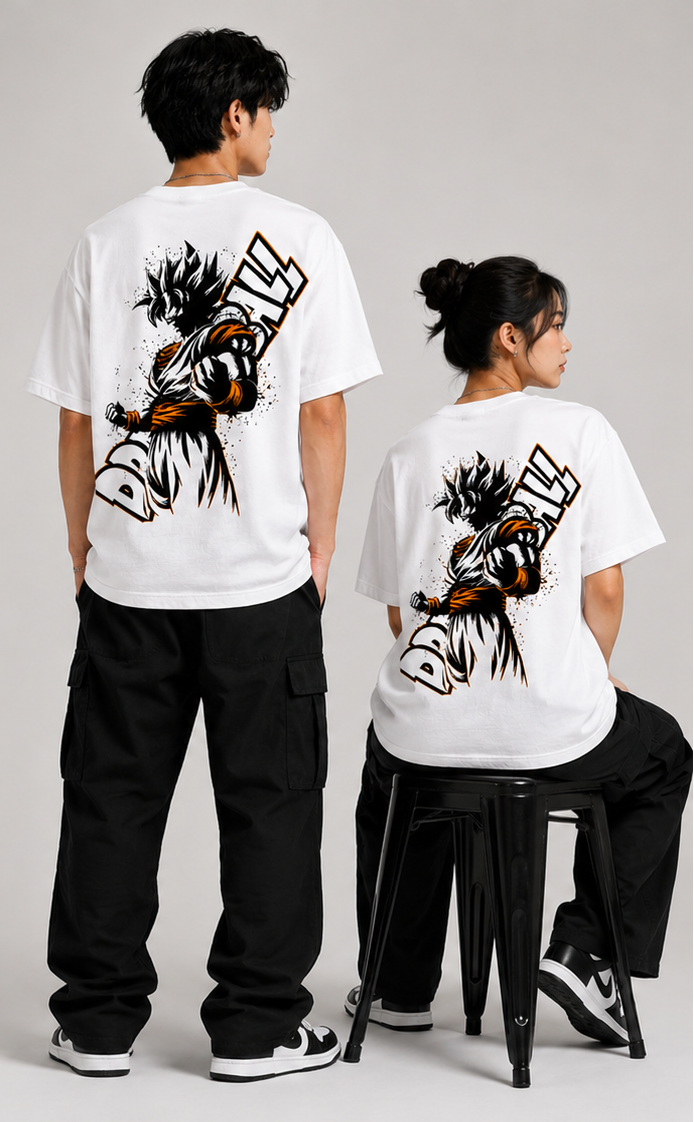 GOKU Oversized Graphic Tee – Lunara Ink