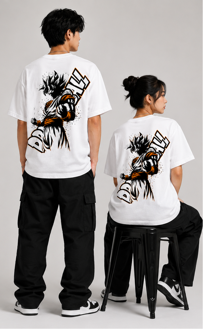 GOKU Oversized Graphic Tee – Lunara Ink