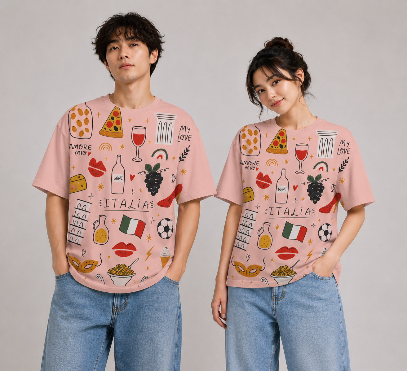 Bold Italia Unisex Oversized Tee