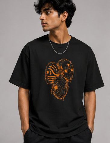 OBITO Mask Oversized Graphic Tee – Lunara Ink