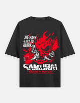 Cyberpunk Samurai Oversized Classic T-Shirt