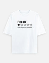 People ★ Not Recommended Unisex Oversized T-Shirt