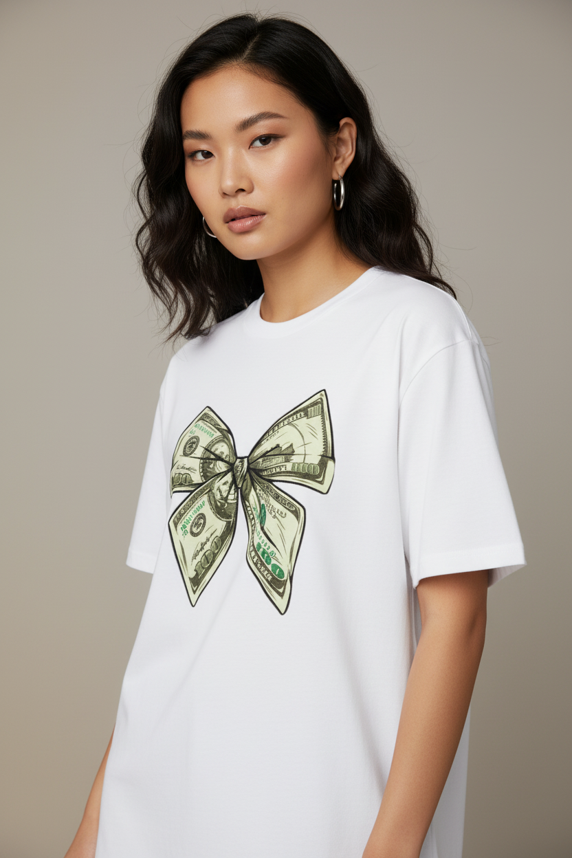 Money Bow Unisex Tee – lunara ink
