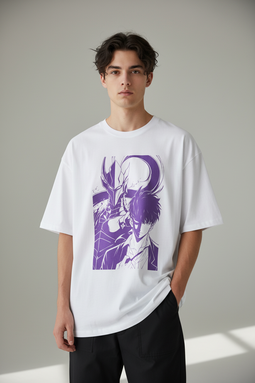 Solo Levelling Oversized Graphic Tee – Lunara Ink