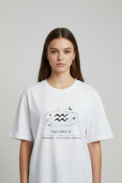 Aquarius White Unisex T-Shirt