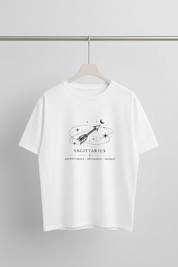 Sagittarius White Unisex T-Shirt