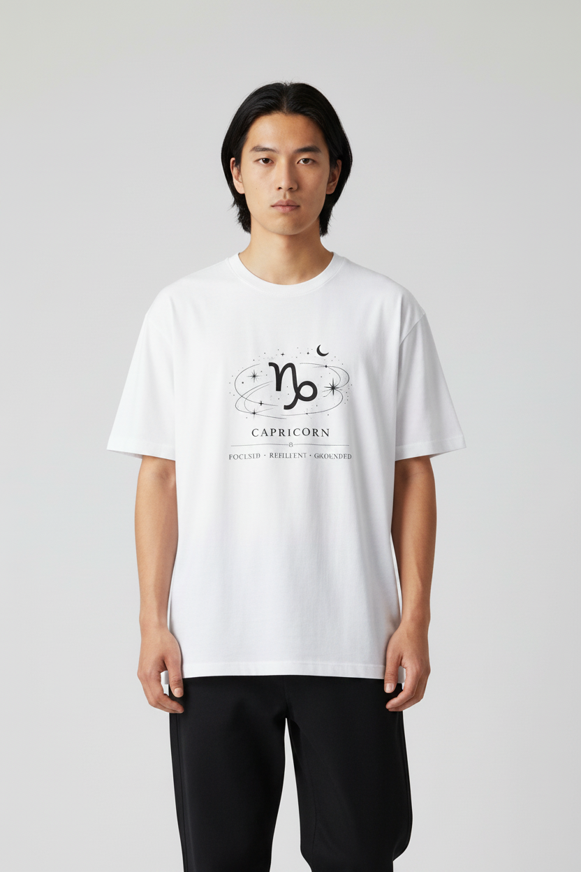 Capricorn White Unisex T-Shirt