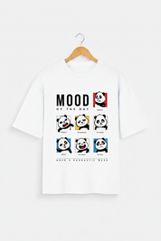 Panda Mood Oversized T-Shirt | Cute Graphic Tee – Lunara Ink