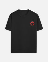 Burning Heart Unisex Crew T-Shirt