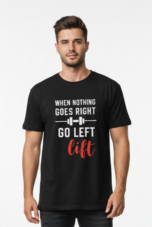 Go Lift Unisex T-Shirt | Gym & Workout Graphic Tee