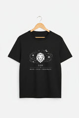 Leo Black Unisex T-Shirt