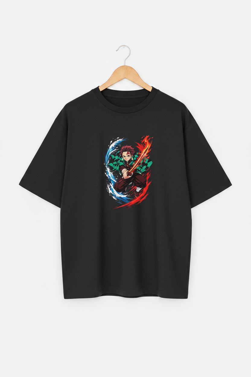 Tanjiro Kamado Oversized T-Shirt | Demon Slayer Anime Drop