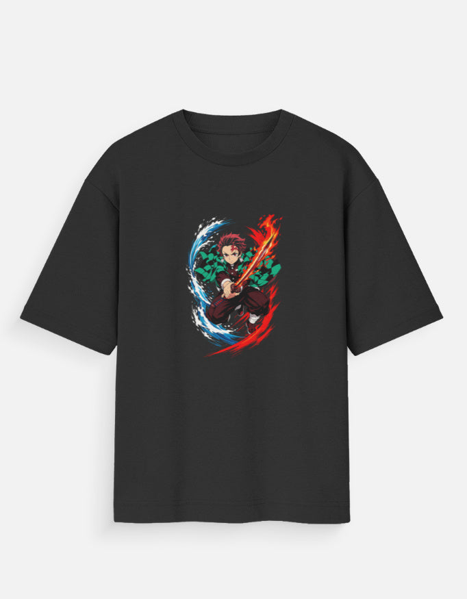 Tanjiro Kamado Oversized T-Shirt | Demon Slayer Anime Drop