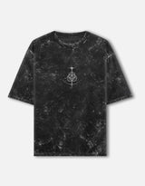 Malenia Acid-Wash Oversized Cotton T-Shirt