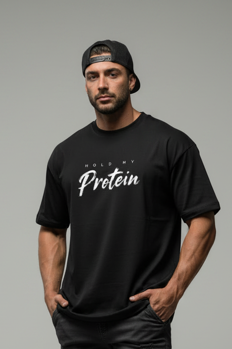 Hold My Protein Unisex T-Shirt | Funny Gym Graphic Tee