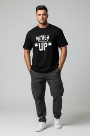Never Give Up Unisex T-Shirt | Motivational Gym Tee