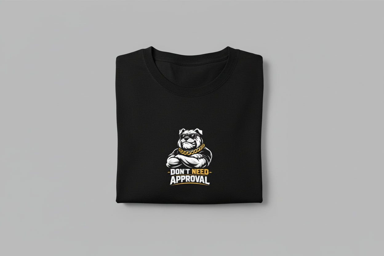 Don't Need Approval Oversized Graphic Tee