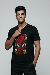 Spider-Man Mask Unisex Standard Crew T-Shirt | lunara ink