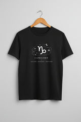 Capricorn Black Unisex T-Shirt