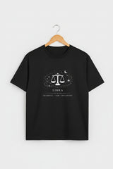 Libra Black Unisex T-Shirt