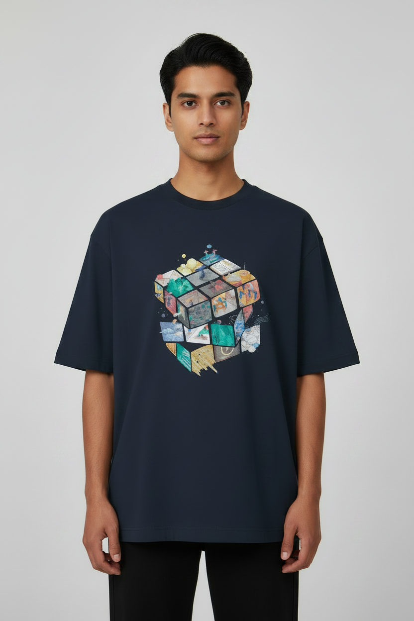 Social Cube Unisex Oversized T-Shirt