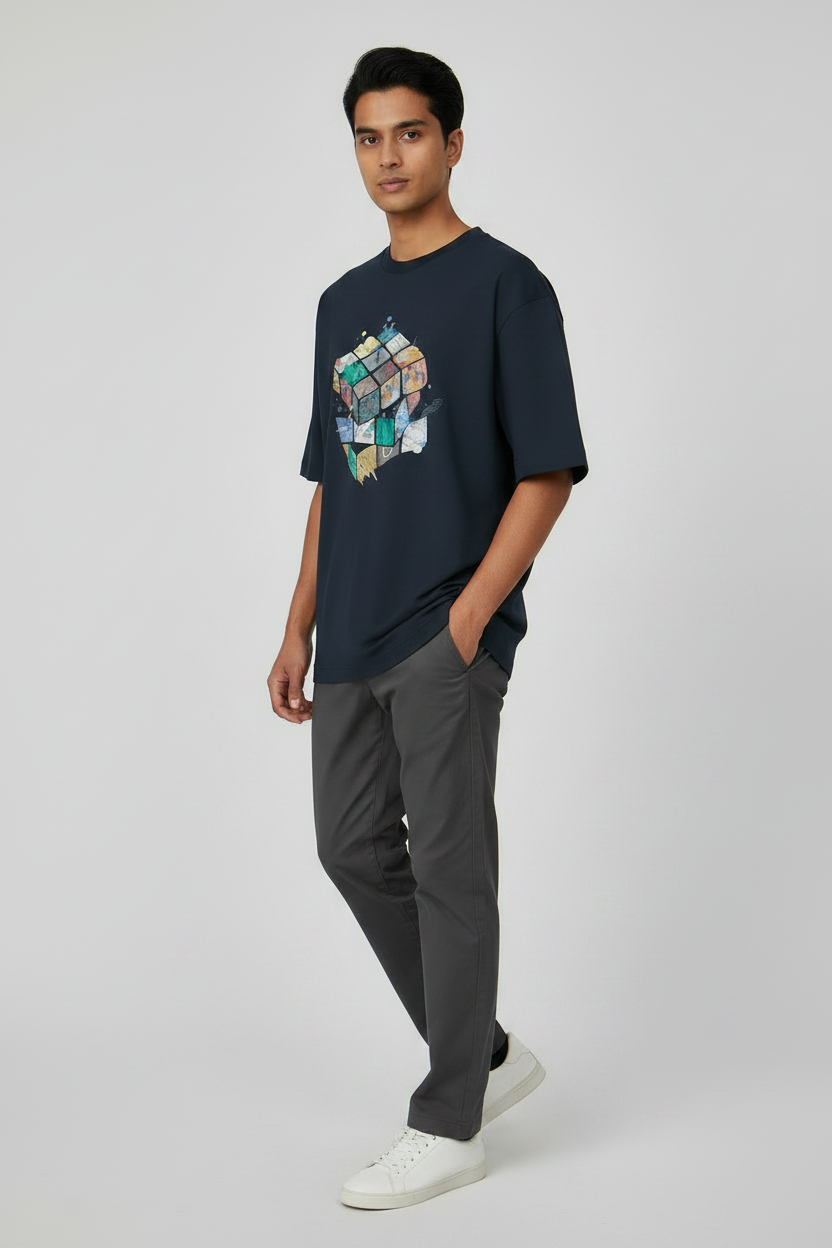 Social Cube Unisex Oversized T-Shirt