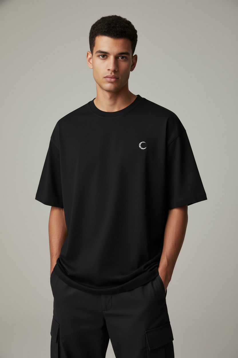 Oversized Lunara  Terry Tee | 260 GSM Drop-Shoulder Unisex T-Shirt