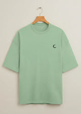 Lunara Oversized Terry Tee – Pastel Edition | 260 GSM Unisex Drop-Shoulder T-Shirt
